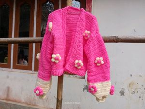 Crochet 🧶 Cardigan And 2 Bags 🎀