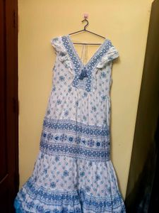 White And Blue Dress