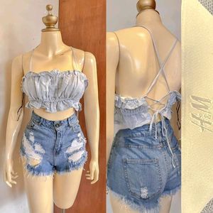 Strappy Backless Cropped Top