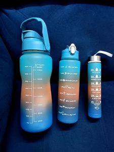 3 in 1 Motivation Bottles Blue Set