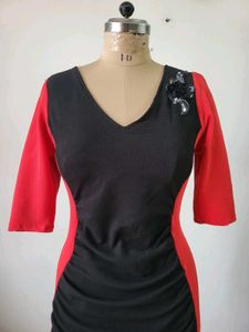 Chic Colorblock Bodycon Dress