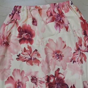Floral Print Skirt