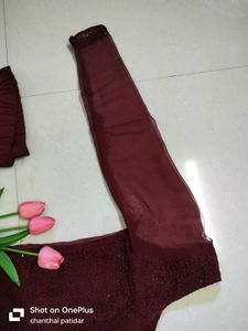 Chikankari Long Kurta Pant Set