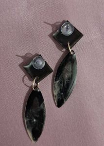 Elegant Black Drop stud Earrings