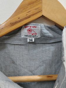 Grey Khadi Kurta