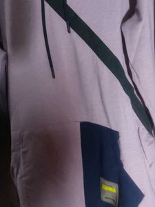 Lilac Diagonal Stripe Hoodie