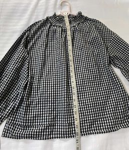 Checkered Blouse Bust 36/38/40