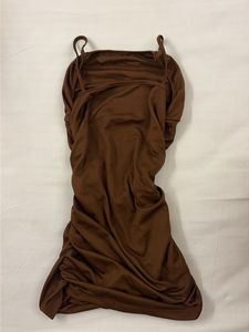 Brown Bodycon Mini Dress