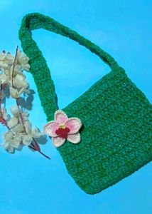 Crochet Ocean 🌊 Green 💚 Bag
