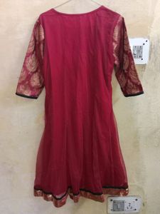 Maroon A-line/Frock Kurta