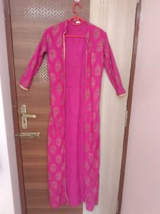 Pink &amp; White Kurta