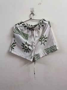 Patterned White Co-Ord Set