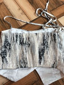 Bamboo Print Tie Top