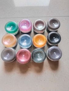 12 Haksons Non-Toxic Pearl/Mica Pigment Powders