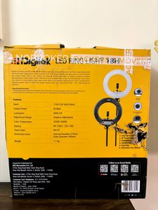 Digitek LED Ring Light: 18 Inch, 2 Color Modes, Di