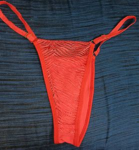 Red Lace Thong