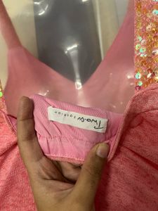 Yk21 Korean Pintrest Peach One Piece