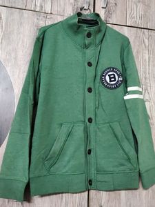 Green unisex sweatshirt 1