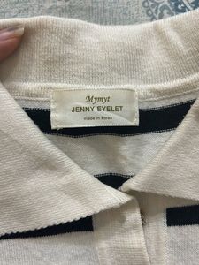 A cute plain white &amp; black top