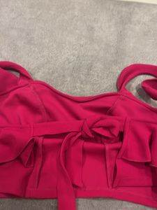 Ruffled Backless Top