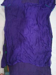Purple Embroidered Kurta
