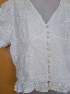 white formal top
