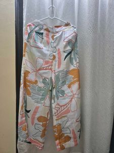Floral Print Casual Pants