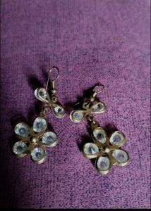 Gold Plated Shiny Stylish Earrings