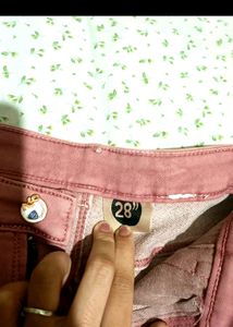 WideLeg Pink Jeans