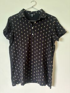 Uniqlo Cute Polka Dot Polo Shirt