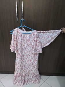 Floral Print Ruffle Dress