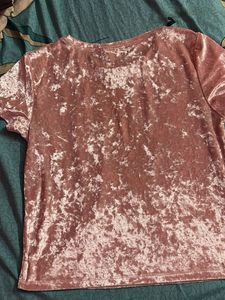 Pink Velvet Tee