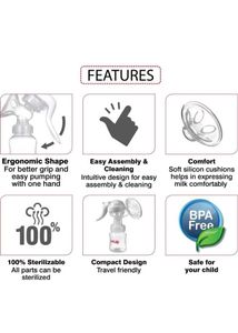 LuvLap Manual Breast Pump