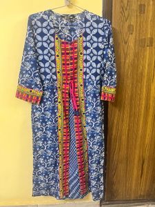 Blue Printed Kurta