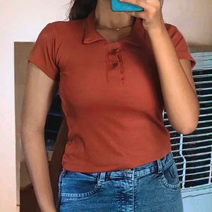 Brown Polo T Shirt