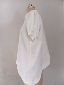 White Button-Down Blouse
