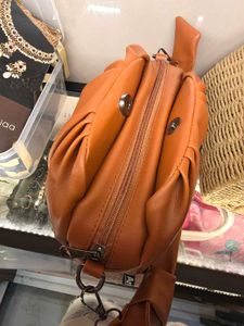 Brown Knott Sling Handbag