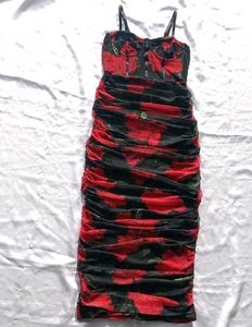 brand new(urbanic)Floral Bodycon Corset Midi Dress