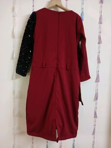 Bodycon Birthday Dress With Sequin Sleeve🎉