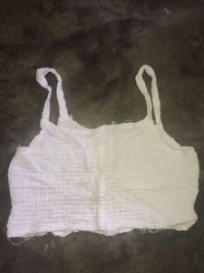 White Cotton Bralette