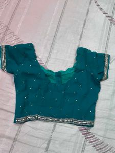 Elegant Teal Saree