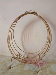 Gold Metal Hoop Basket