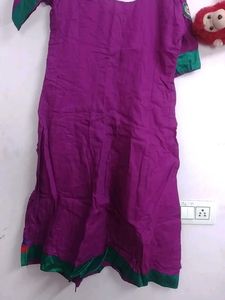 Purple Embroidered Kurta,new