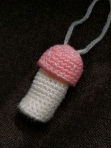 Crochet Mushroom 🍄 Lipstick Holder