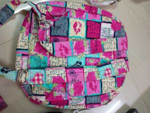 Paris Print Patchwork Shoulder Bag