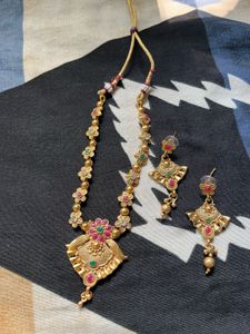 Ethnic Gold-Tone Necklace Set