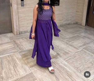 Purple Kurta Set