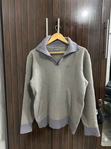 Crocodile Quater Zip Sweater