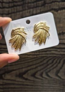 Assymetric Shape Korean Earrings