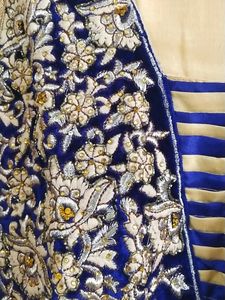 Braso Net With Velvet Fabric Anarkalli Dress
